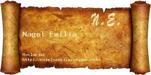 Nagel Emília névjegykártya